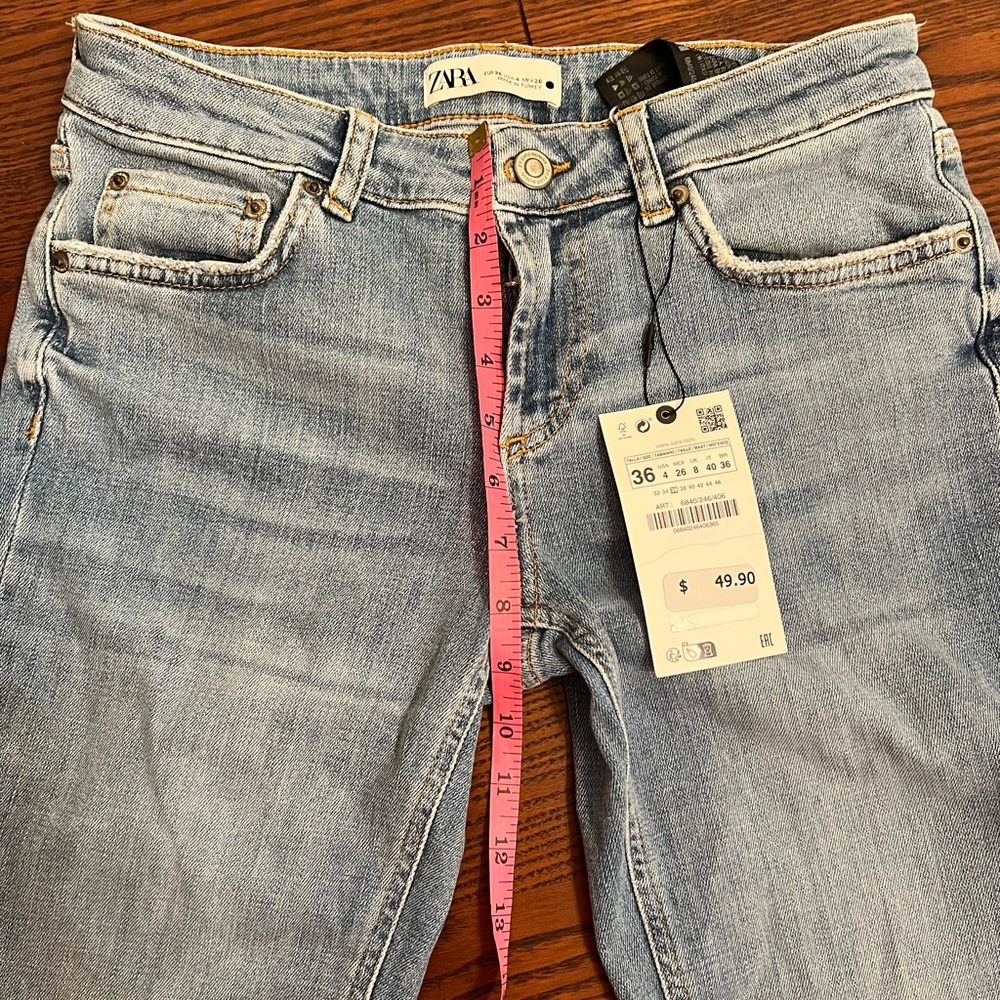 Zara low rise cropped jeans size 36 (US 4)